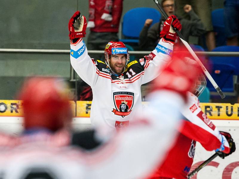 Hokejová extraliga: Mountfield HK - HC Dynamo Pardubice.