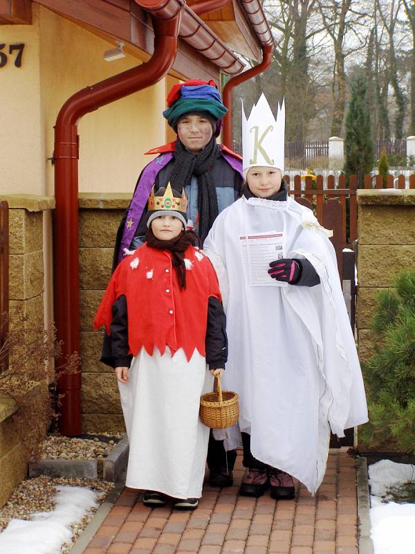 Sousedská koleda aneb Tříkrálová sbírka v Chlumci nad Cidlinou.