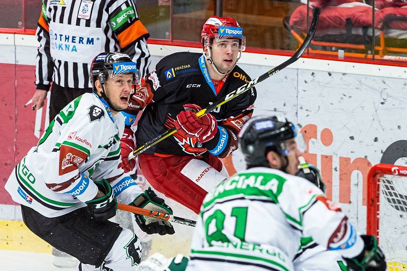 Hokejová extraliga: Mountfield HK - BK Mladá Boleslav.