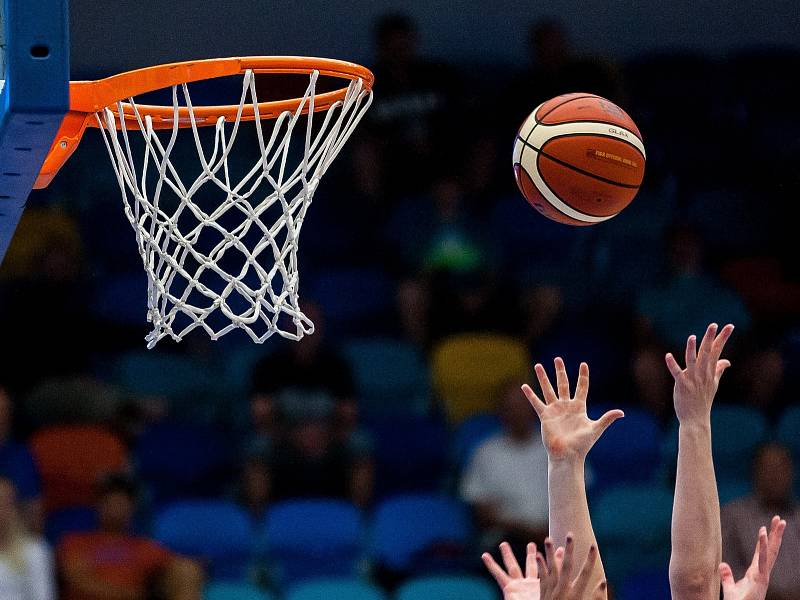 Přípravné utkání basketbalistek v Hradci Králové: Česká republika - Chrovatsko.