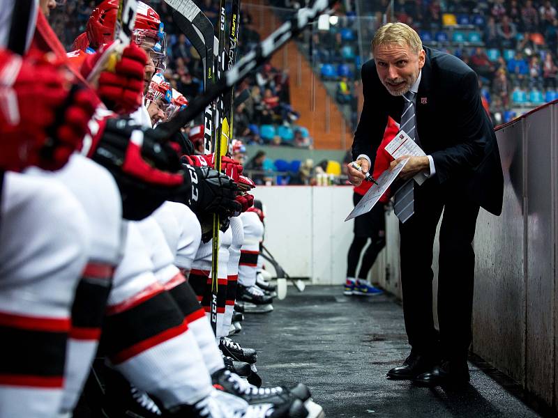 Hokejová extraliga: Mountfield HK - PSG Berani Zlín.