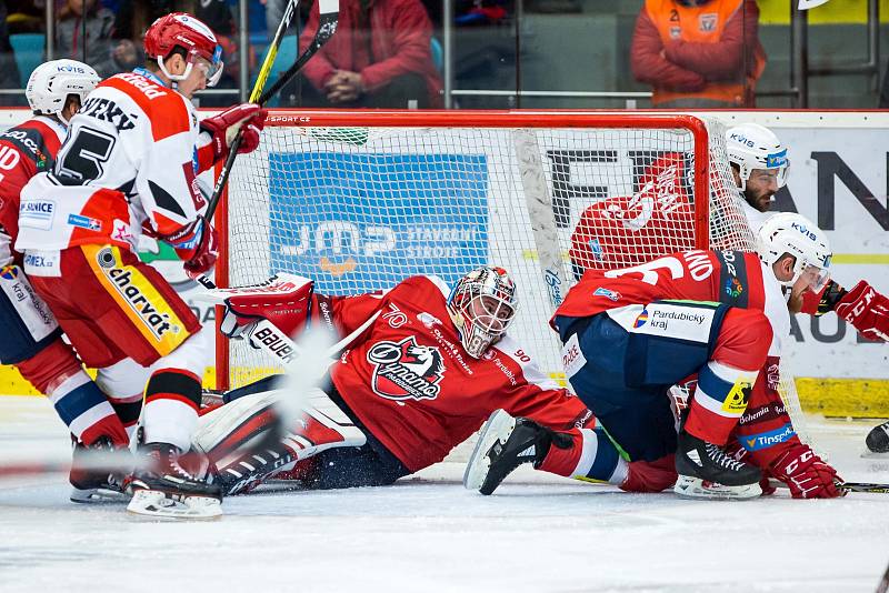 Hokejová extraliga: Mountfield HK - HC Dynamo Pardubice.