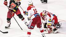 Hokejová extraliga: Mountfield HK - HC Slavia Praha.