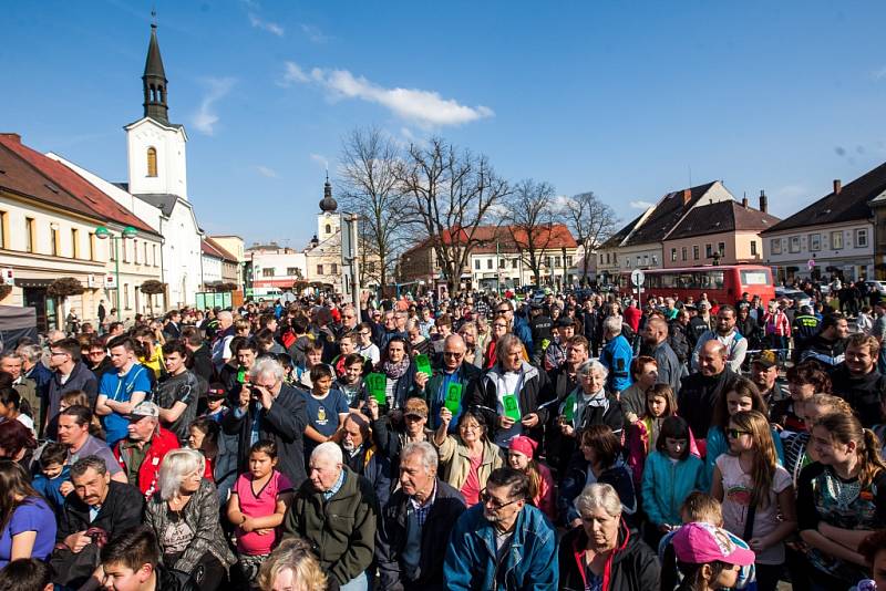 Prezident Miloš Zeman v Třebechovicích pod Orebem.