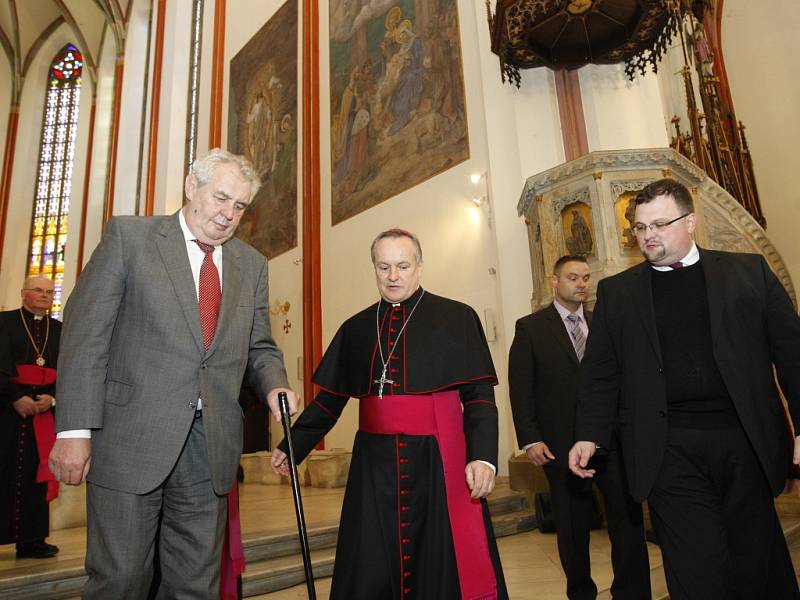 Prezident Miloš Zeman v Hradci Králové.