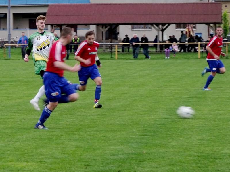 Krajská fotbalová I. B třída: TJ Slavoj Předměřice nad Labem - SK Solnice.