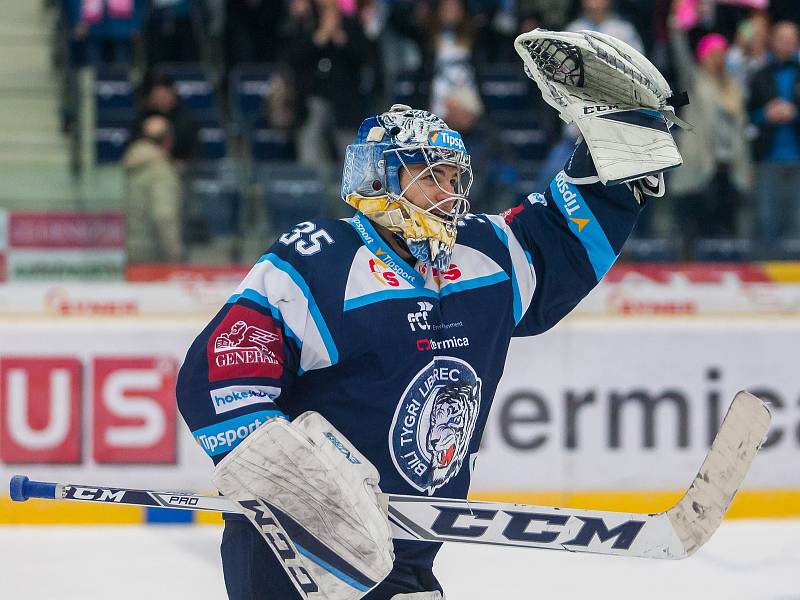 Generali play off hokejové Tipsport extraligy - 3. čtvrtfinále: Bílí Tygři Liberec - Mountfield HK.