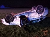 Dopravní nehoda dvou osobních automobilů u Olečnice.