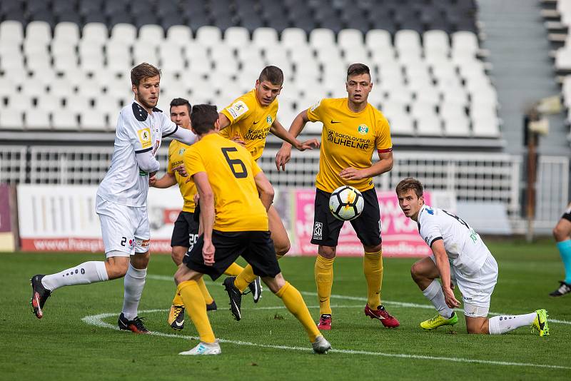 Fotbalová Fortuna národní liga: FC Hradec Králové - FK Baník Sokolov.