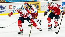 Hokejová extraliga: Mountfield HK - HC Dynamo Pardubice.