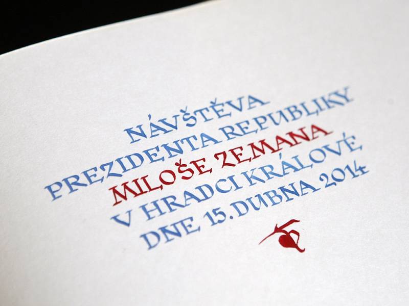 Prezident Miloš Zeman v Hradci Králové.