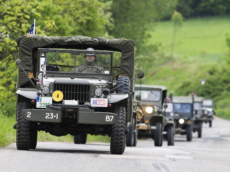 Mise Velichovky - rekonstrukce jízdy US Army.