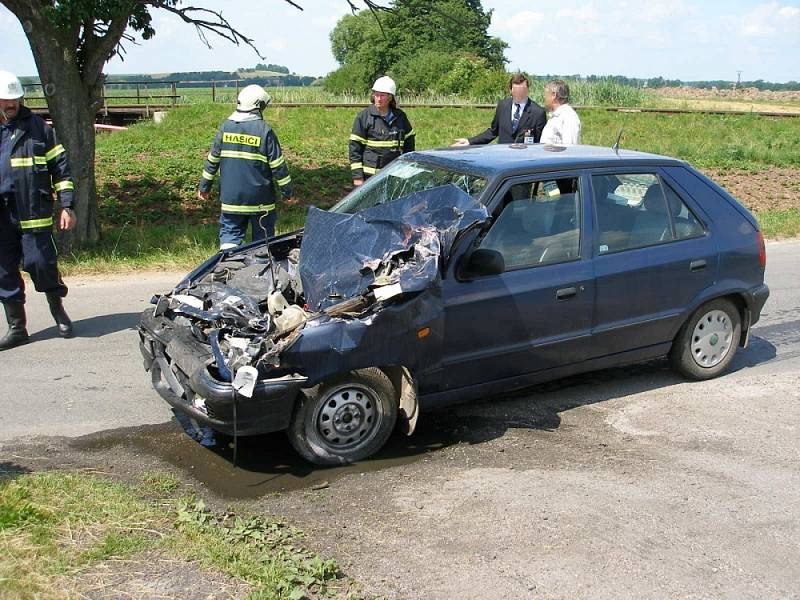 Srážka vlaku s felicií