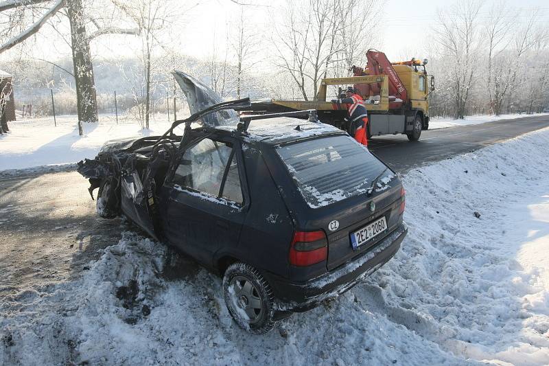 Vážná dopravní nehoda 9. ledna 2009, výjezd z Hradce Králové na Vysokou nad Labem