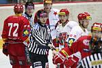 Hokejová extraliga: Mountfield HK - HC Slavia Praha.