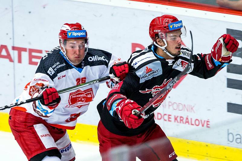 Úvodní utkání čtvrtfinále play off hokejového poháru Generali Česká Cup: Mountfield Hradec Králové - HC Oceláři Třinec