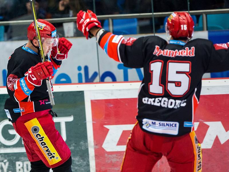 Hokejová extraliga: Mountfield HK - HC Škoda Plzeň.