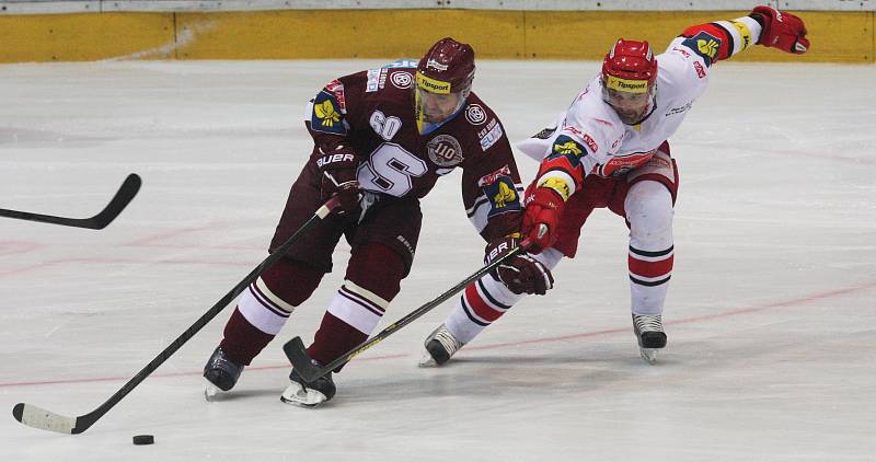 Hokejová extraliga: Mountfield HK - HC Sparta Praha.