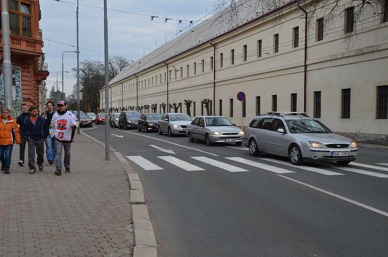 Zahájení semifinále play off hokejové extraligy v Hradci Králové.