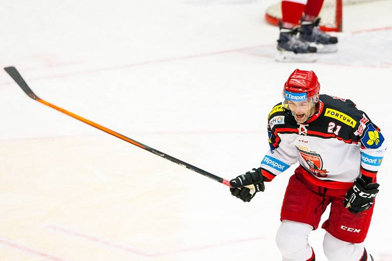 Hokejová extraliga: Mountfield HK - HC Olomouc.