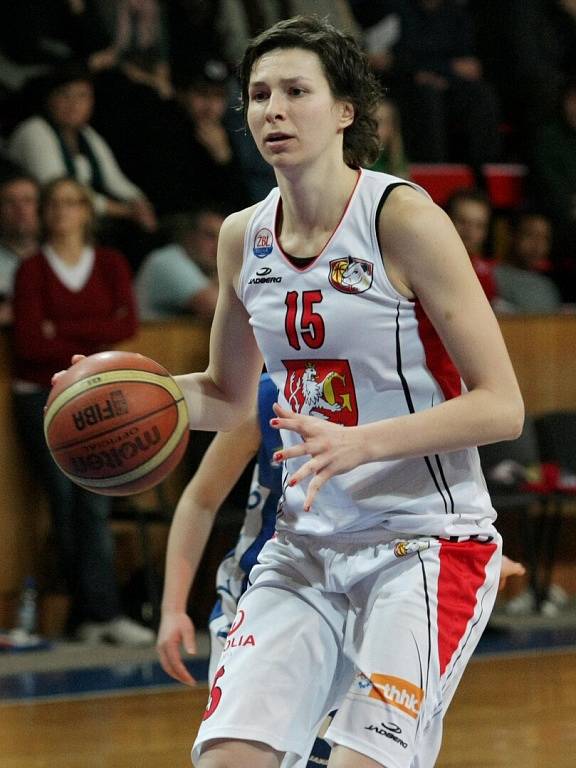 Ženská basketbalová liga: Sokol Hradec Králové - Kara Trutnov.