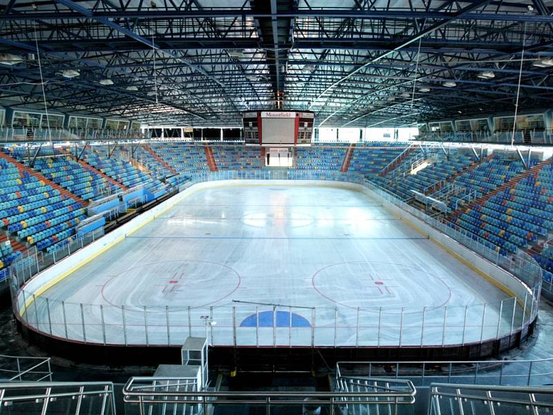 Zimní stadion v Hradci Králové.