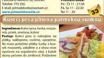 Prima Ristorante - Kuřecí prsa plněná parmskou šunkou