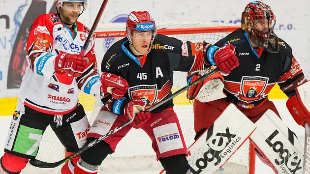 Hokejová extraliga: Mountfield HK - HC Dynamo Pardubice.