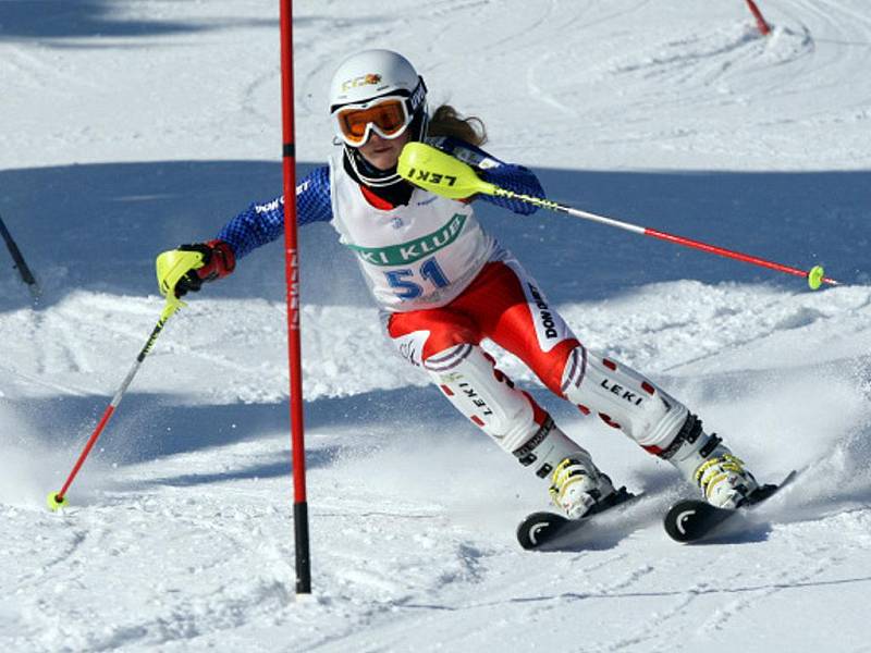 Lyžařské Skiinterkritérium v Říčkách v Orlických horách.