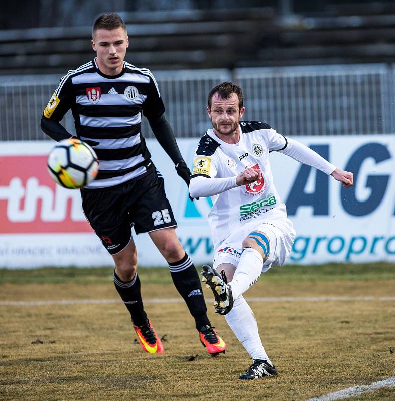 Fotbalová Fortuna národní liga: FC Hradec Králové - SK Dynamo České Budějovice.