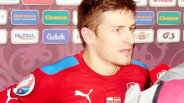 Fotbalista české reprezentace Václav Pilař.