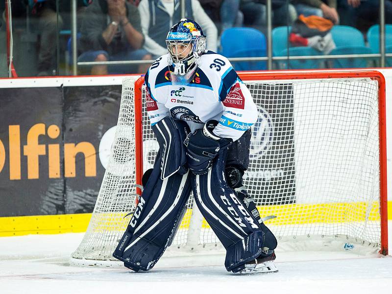 Hokejová extraliga: Mountfield HK - Bílí Tygři Liberec.