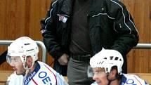 Trenér HC Vrchlabí Vladimír Jeřábek.