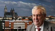 Prezident Miloš Zeman přijel na třídenní návštěvu královéhradeckého kraje.