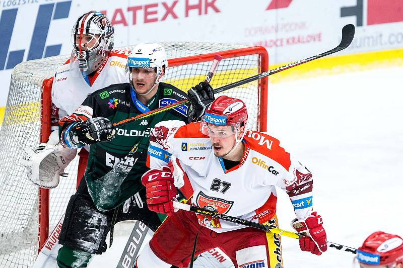 Předkolo hokejového Generali play off Tipsport extraligy: Mountfield HK - HC Energie Karlovy Vary.