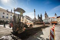 opravy Velkého náměstí v Hradci Králové