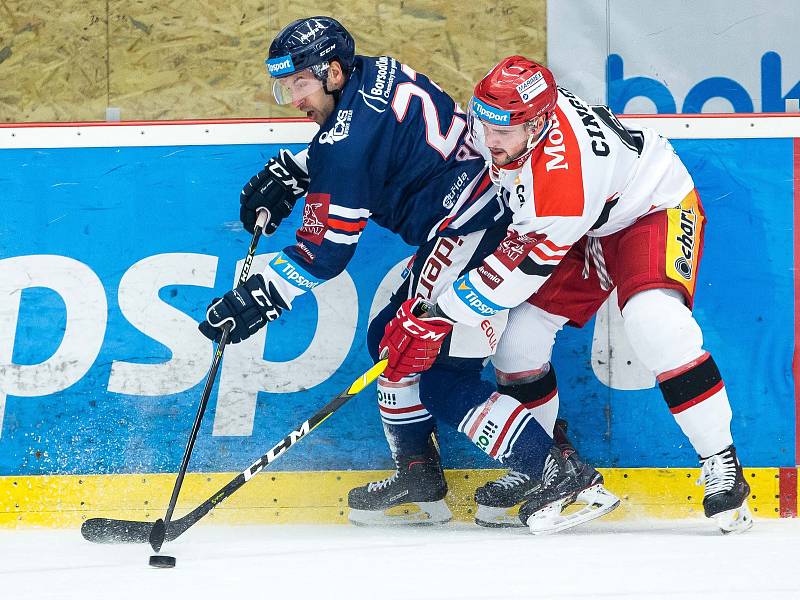 Hokejová extraliga: Mountfield HK - HC Vítkovice Ridera.