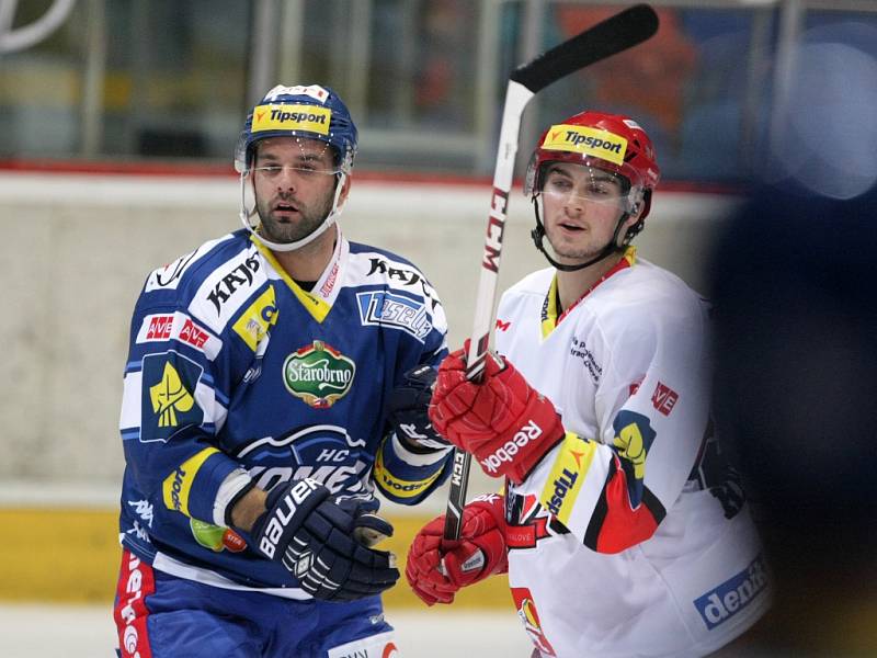 Hokejová extraliga: Mountfield HK - HC Kometa Brno.