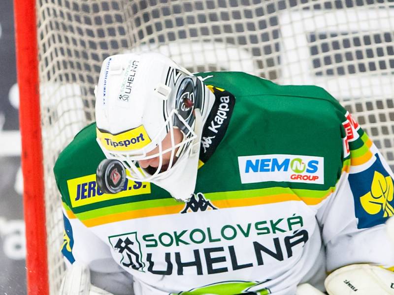 Tipsport extraliga ledního hokeje: Mountfield HK - HC Energie Karlovy Vary.