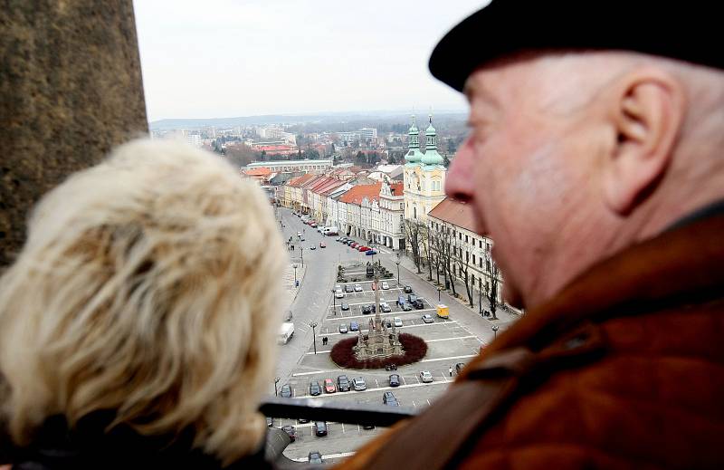 Slavnostní otevření Bílé věže v historické  části Hradce Králové.