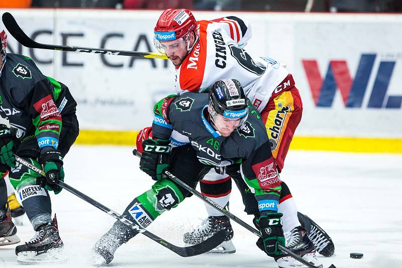 Hokejová extraliga: Mountfield HK - BK Mladá Boleslav.