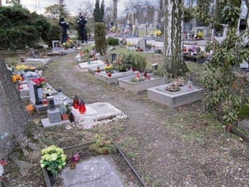 Hřbitov v Třebechovicích pod Orebem.