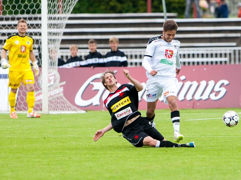 Fotbalová Synot liga: FC Hradec Králové - SK Slavia Praha.