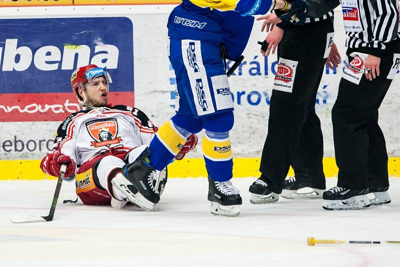 Hokejová extraligs: Mountfield HK - PSG Zlín.