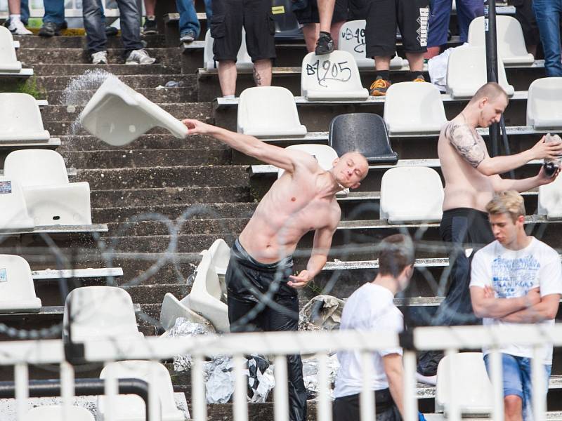 Fotbalová Synot liga: FC Hradec Králové - FC Baník Ostrava.