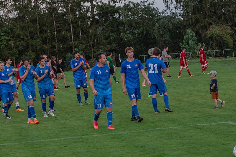 Železnice (v modrém) vs. Libčany 0:1.