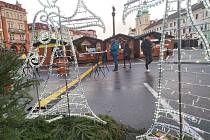 Poslední den vánočních trhů v Hradci Králové.