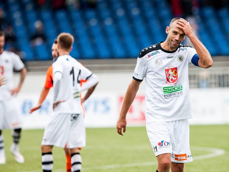 Fotbalová národní liga: FC Hradec Králové - MFK Frýdek-Místek.