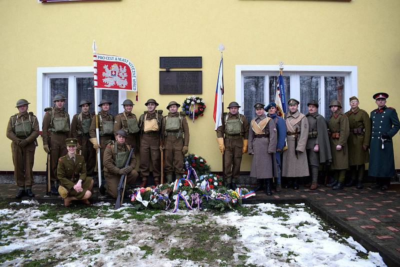 Vzpomínkový akt k 73. výročí příchodu paraskupiny Barium do Žamberka - Polska.