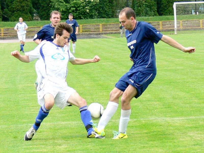 Krajský přebor ve fotbale: TJ Dobruška - RMSK Cidlina Nový Bydžov.